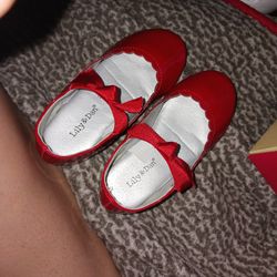 Lily & Dan Ballet Red Girl Flats