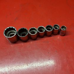 Snap On Tools 3/8 Standard  12 Poins 3/8/7/16/1/2/17/32/19/32/3/4/7/8