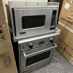 Viking Professional 27” Microwave And Oven Stainless Steel 