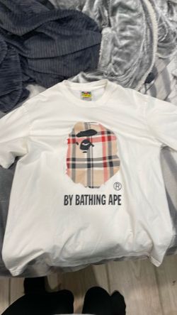 white bape shirt fits like a large