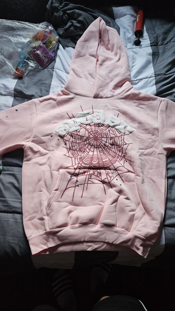 Pink og web spider hoodie