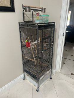 Complete bird cage