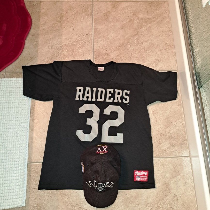 80s Los Angeles Raiders NFL Football Faded t-shirt Medium - The