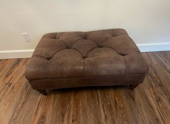 Leather Ottoman 