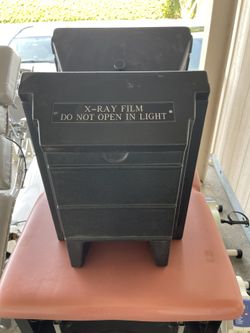 X-Ray Film Storage Box . This Is A Pair Of Pre-And Post Exposure Boxes.