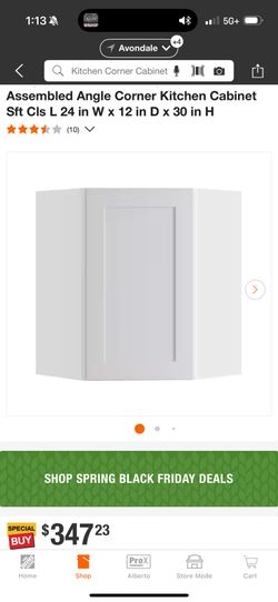 Angle Corner Kitchen Cabinet