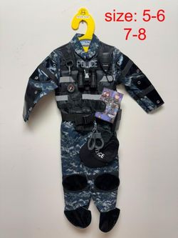 Kids Police SWAT Halloween Costume