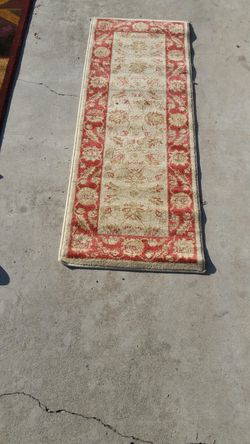 Indoor carpet. Great quality. 4 by 1 feet.