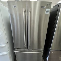 Maytag French Door Fridge, ENERGY STAR, Open Box, Minimal Cosmetic Wear, One Year Warranty