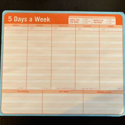 5 Days A Week Planner