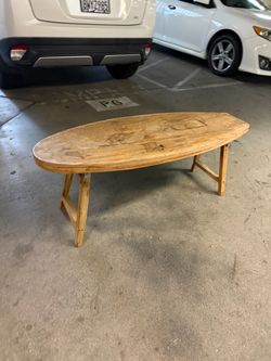Oval Wood bench