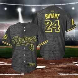 NEW KOBE BRYANT Dodgers Jersey Lakers Night SGA 9/1 Black Mamba M - NIB