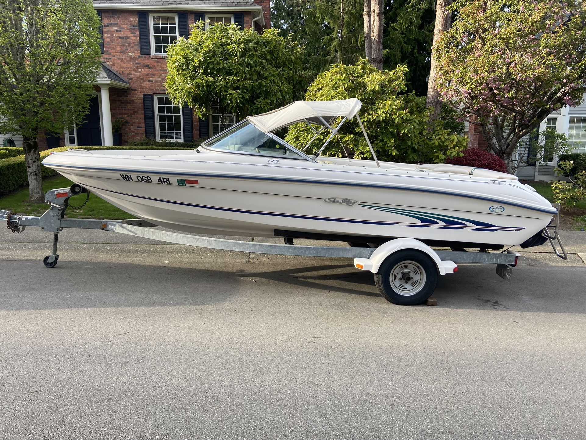 NICE 1997 SEA RAY 175 BOW RIDER WITH TRAILER! 3.0L I/O ENGINE for Sale