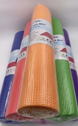 24 Yoga mats wholesale lot with carry bag asst clrs