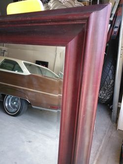 Cherry Wood Wall Mirror
