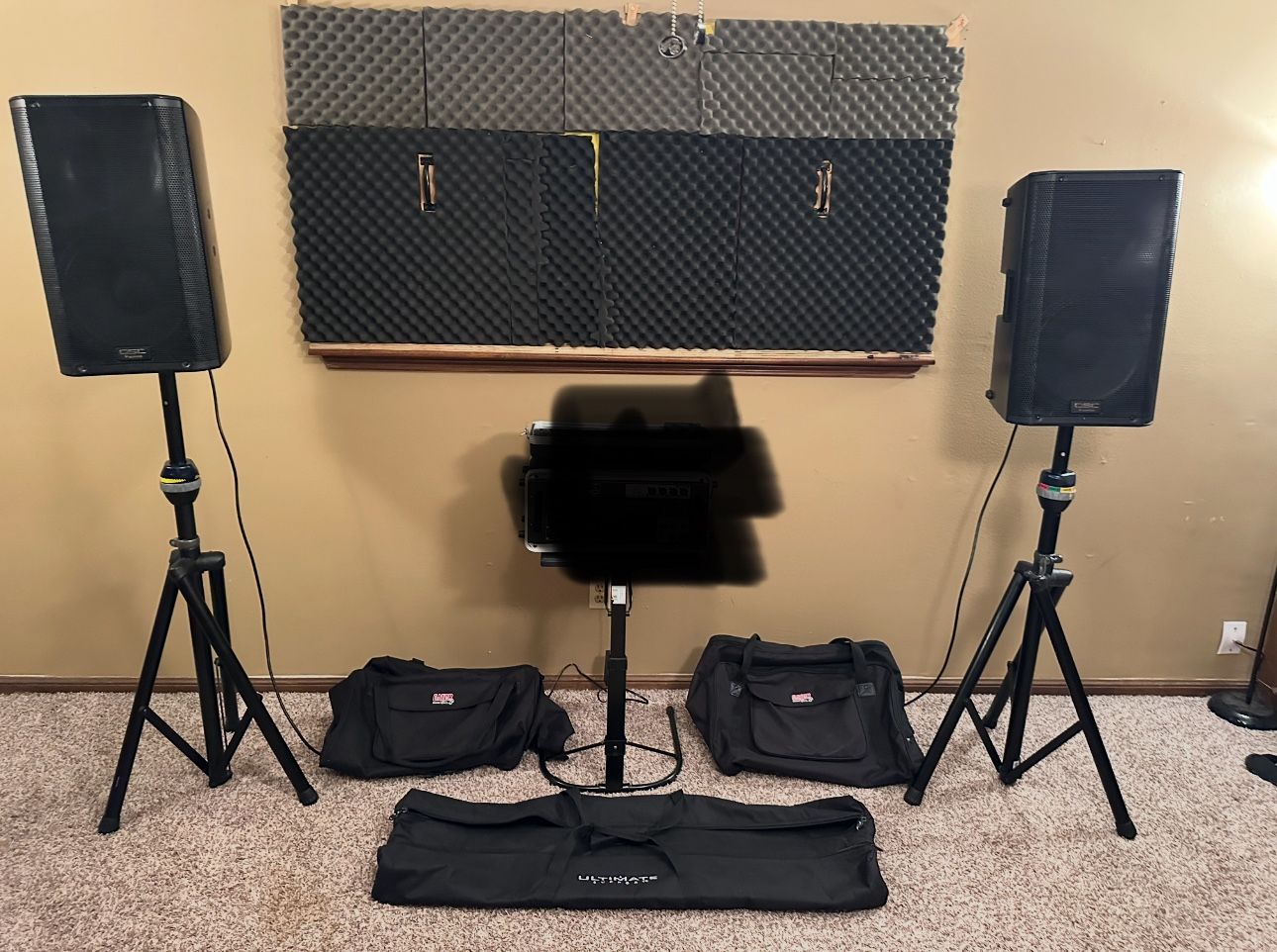 QSC K12 powered PA Speakers