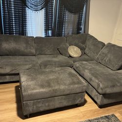 Grey/ blue  sectional