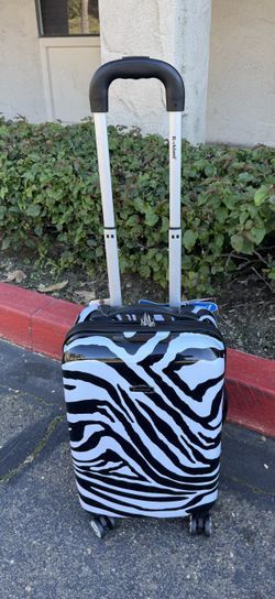 Zebra Pattern Hardcase Carry-on with Double Spinner Wheels