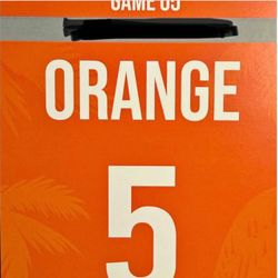 Miami Dolphin Patriots Parking Pass Orange