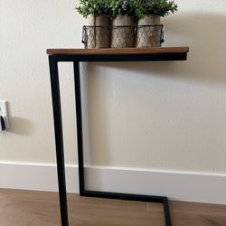 Side Table And Plant