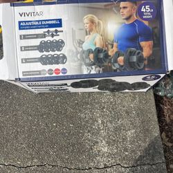 Vivitar Adjustable Dumbbell Set 