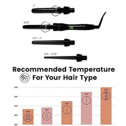 5-in-1 Curling Iron, Professional Xtava Satin Wave