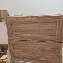 24” Bathroom Vanity – Natural Wood Finish – Open Box