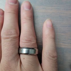 Em Titanium Ring Size 7 Men 