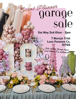 Event Planner Garage Sale
