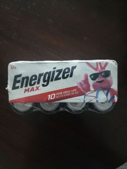 Energizer Max, D Batteries, 8 Pack.