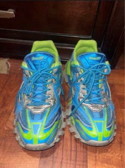 Balenciaga Track.2 Sneakers Blue Neon Green