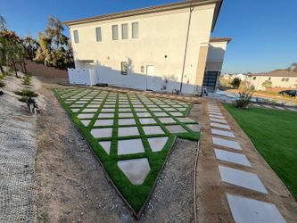Artificial Grass Diamond Shape 