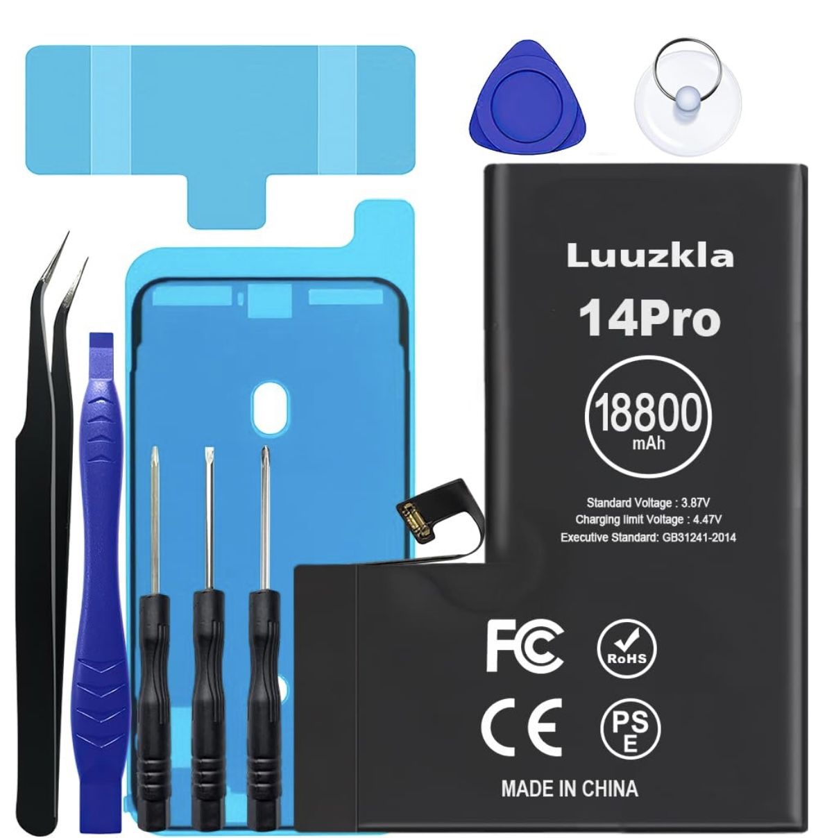 18800mAh (2025 New Upgrade) Battery Compatible with iPhone 14 Pro