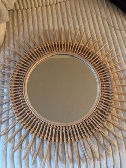 Williams & Sonoma Rattan Mirror