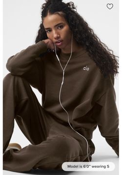 Alo Brown Sweat Set