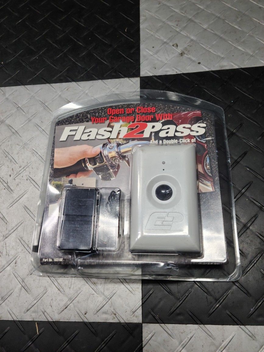 Flash 2 Pass 103102 Garage Door Opener Complete Set for Motorcycles