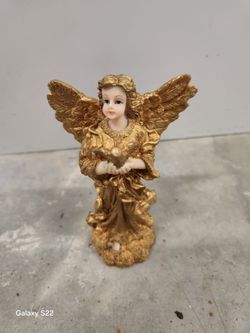Vintage Angel With Dove In Hand