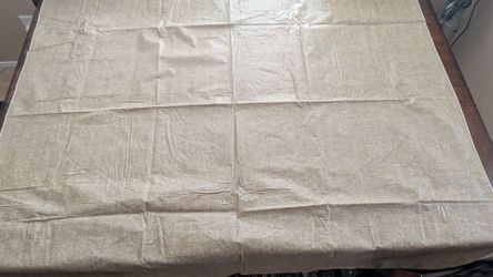 Square Brown Vinyl Tablecloth