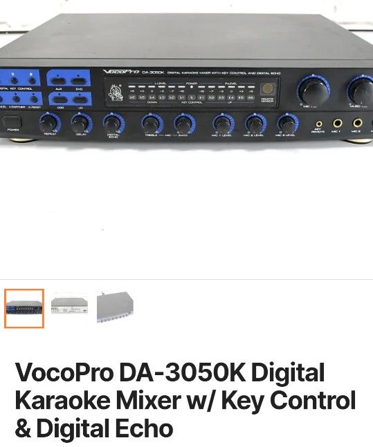 Vocopro Da-3050k Digital Karaoke Mixer With Key Control And Digital Echo