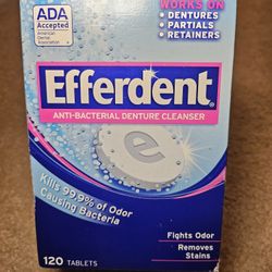 Efferdent Denture Cleaner - Open Box - 54 Sealed Tablets