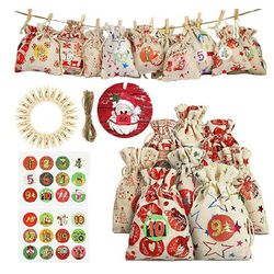 New! 24day Countdown Xmas Wrap Bags