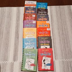 Diary Of Wimpy Kids- 14 Hardcover Books