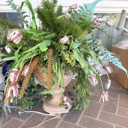 Artificial Flowers With Vase