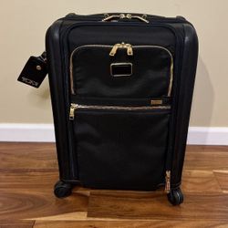 New TUMI™ Alpha Continental Dual Access Carry-On Luggage Bag - Black/Gold