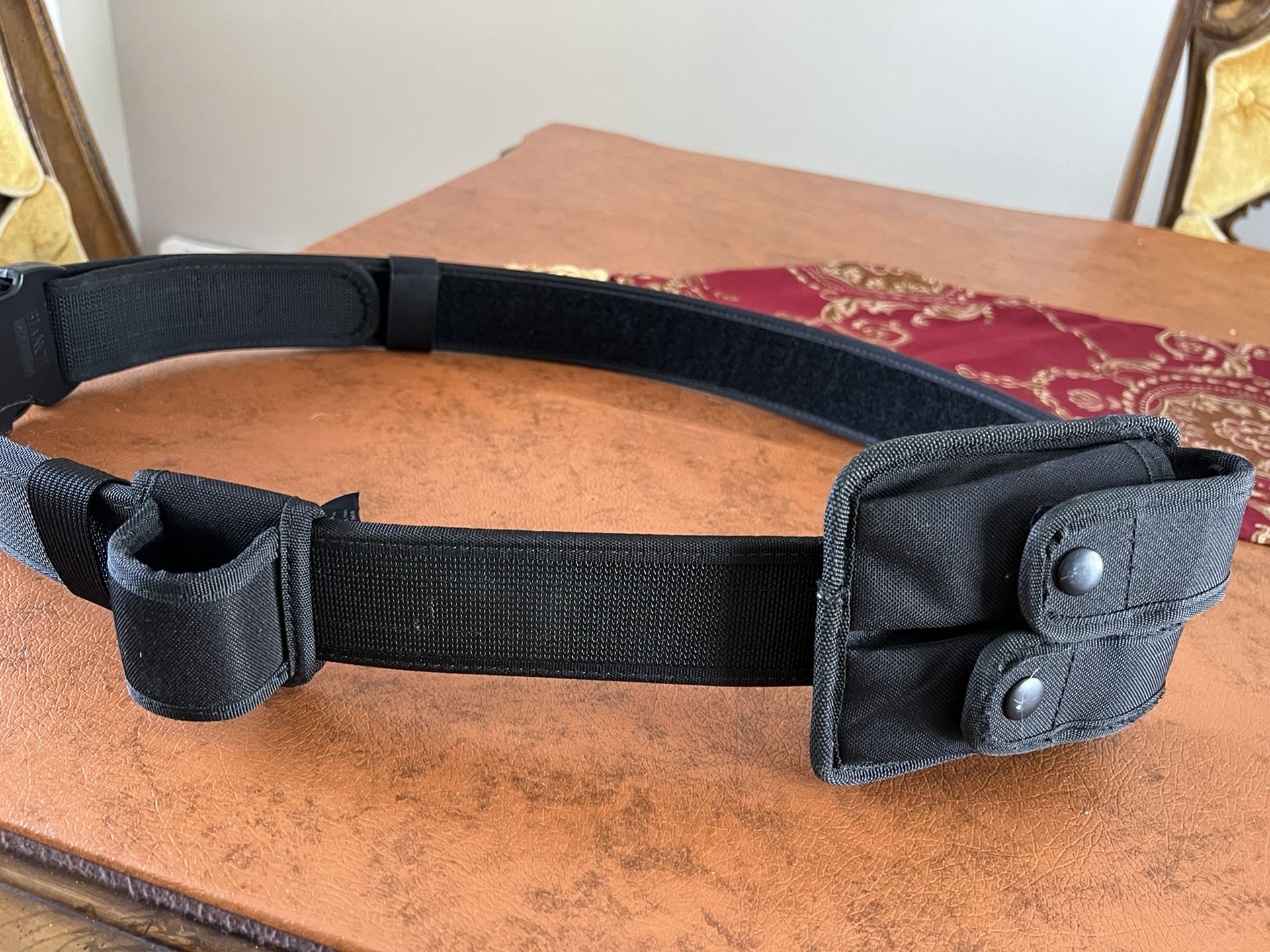 Tactical Police Belt Adjustible From L To 3x With Clip Holder And Spray Holder