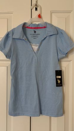 Girls school uniform polo shirt size 10/12 brand new with tags