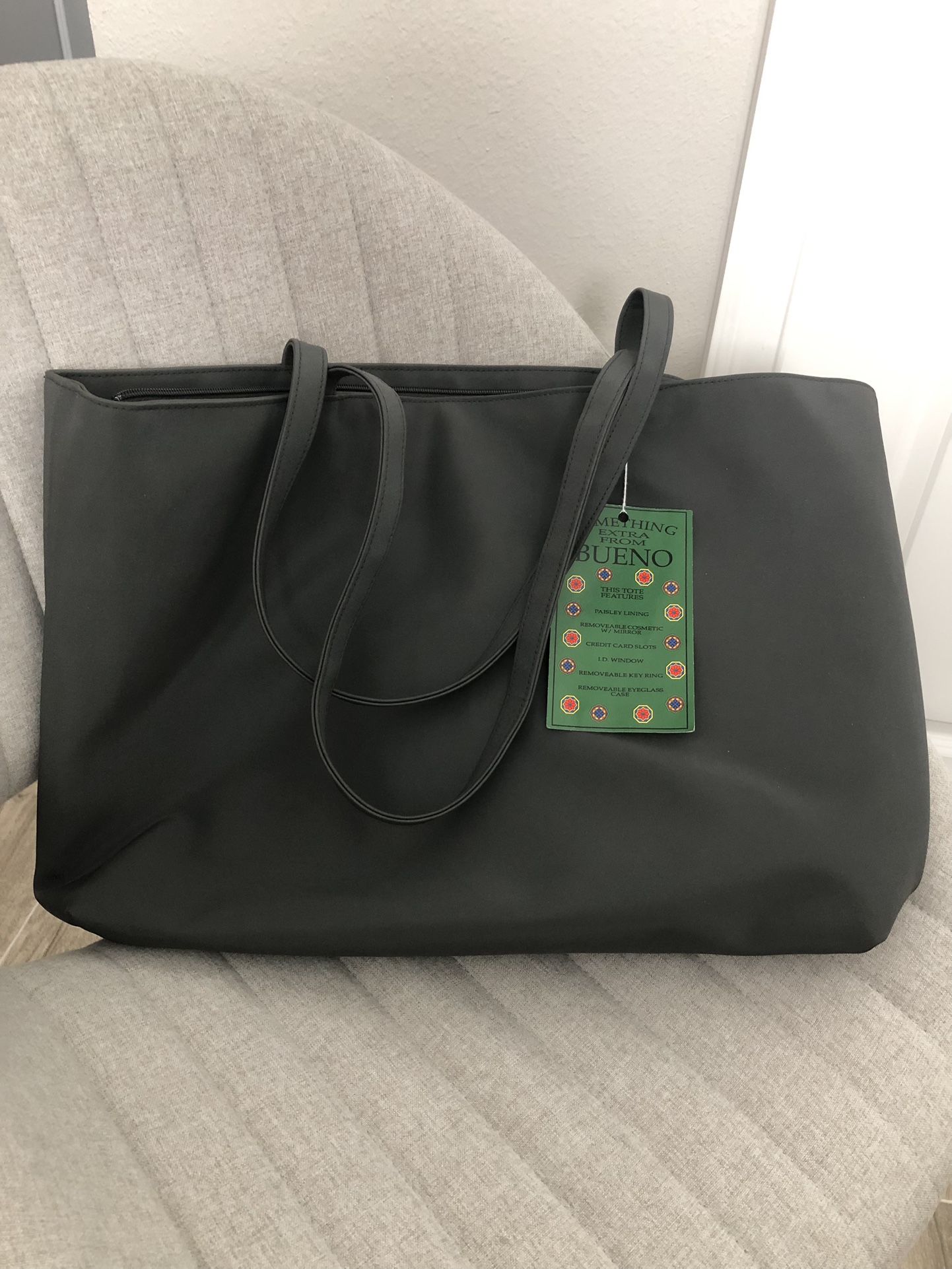 Dark Gray Tote From Bueno - NEVER USED