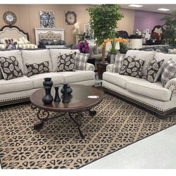 Harleson Wheat Living Room Set /couch /Sofa and Loveseat 