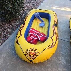 Inflatable rafts/row boats