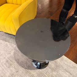 Gunmetal Gray Metal Cocktail Table